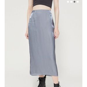 UO Angelica midi slip skirt